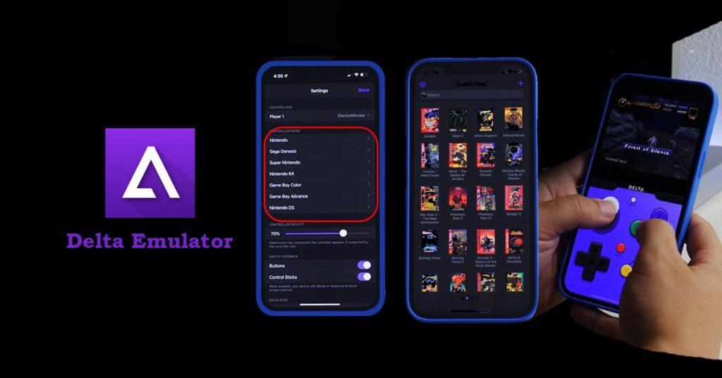 Capturas de pantalla del emulador Delta iOS 16
