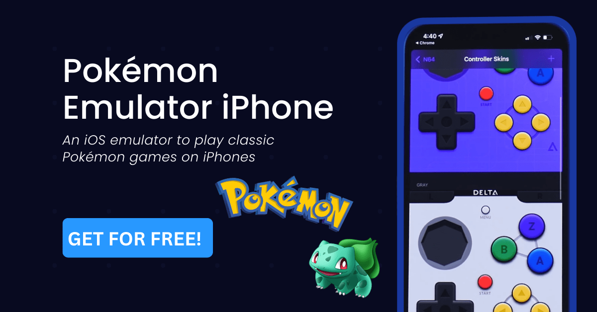 Pokémon emulator iPhone to play classic Pokémon games